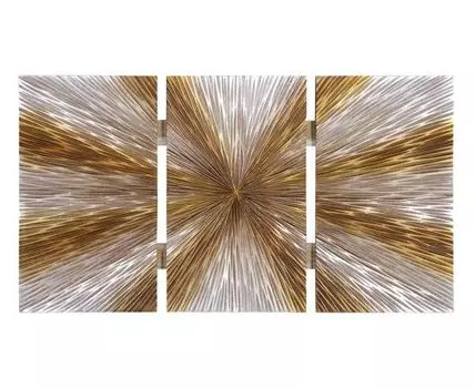 Панно Салют (серебристый, золотистый, 70)