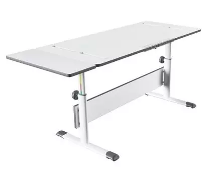 Парта Сити D2 с боковой приставкой (53, 60, Растущие, Белый, 120)