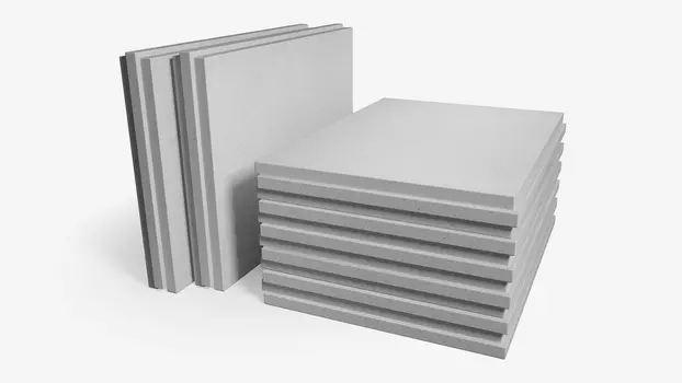 Пазогребневая гипсовая плита полнотелая 667/500/100, белая