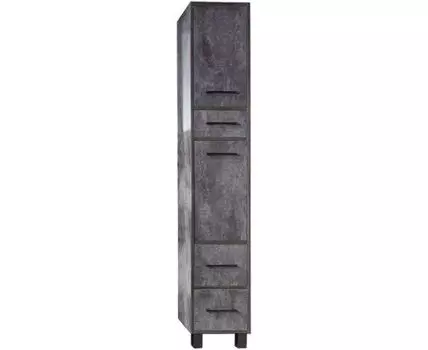 Пенал ЧИЛИ универсальный цемент (с бельевой корзиной)