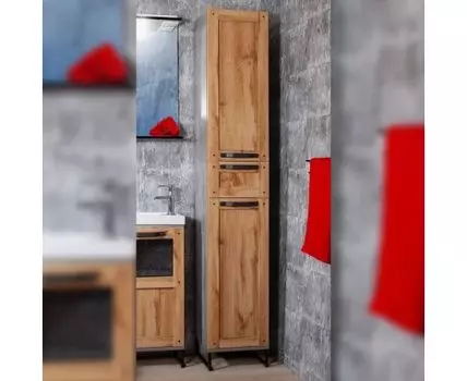 Пенал ЛОФТ 34 универсальный метрополитен грей (с бельевой корзиной)