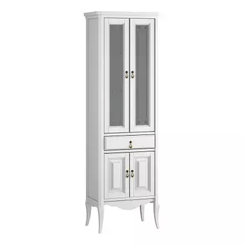 Пенал OPADIRIS Лоренцо, белый матовый, 2-створч.