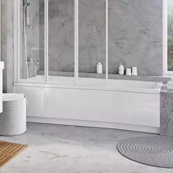 Передняя панель для ванны BE HAPPY II 150 белая правая Ravak