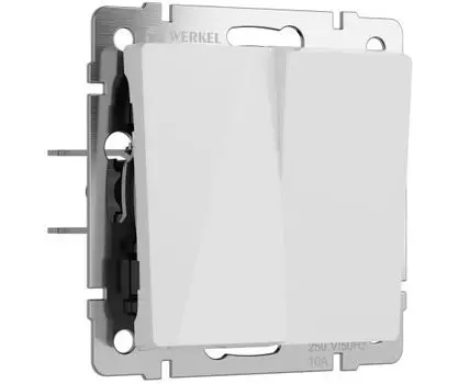 Перекрестный выключатель двухклавишный Werkel