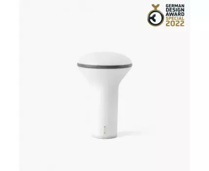 Переносная лампа Buddy бело-серая 3W