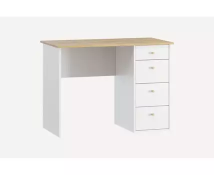 Письменный стол Дантон-12 Белый/Дуб Золотистый