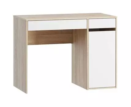 Письменный стол Дантон-13 Дуб Сонома/Белый Диван.ру