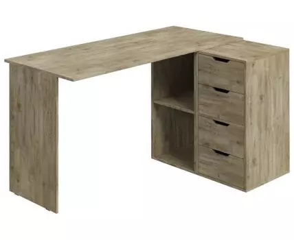 Письменный стол Юнит с ящиками (74, 97, Угловые, Светлое дерево, 140)