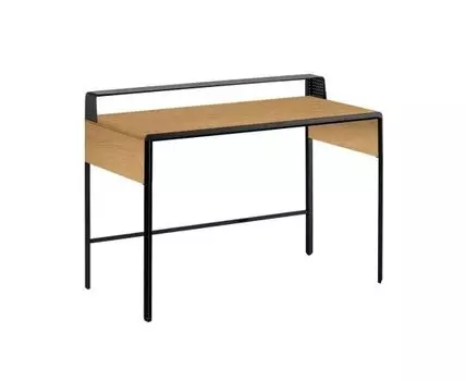 Письменный стол Nadyria (коричневый, черный, 120)