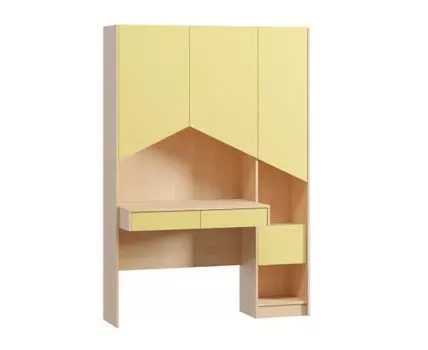 Письменный стол Пенни-2 Plywood Mustard
