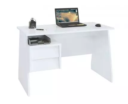 Письменный стол Рикард (75, 60, Дизайнерские, Белый, 120)