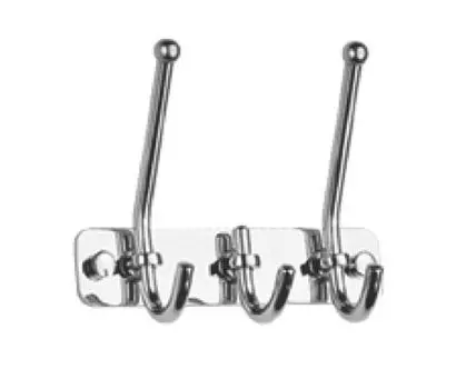 Планка с крючками для полотенец Haiba HB201-3, хром