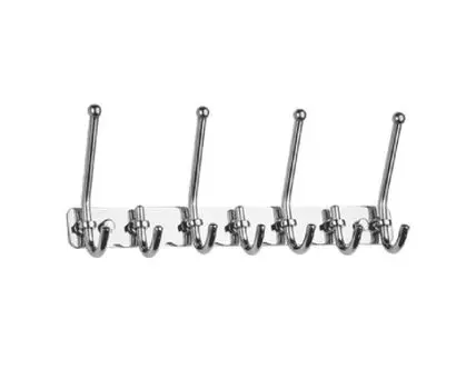 Планка с крючками для полотенец Haiba HB201-7, хром