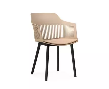 Пластиковый стул Crocs beige / black