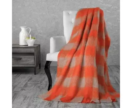 Плед (170 см, красный, белый, 130 см)