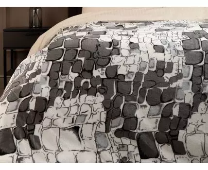 Плед Черно-белые камешки