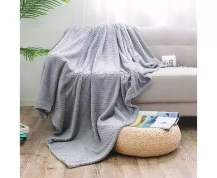 Плед Роял Плюш серый (Серый)