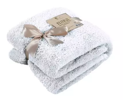 Плед Шерпа (Белый)