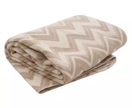 Плед Зиг-заг (Бежевый)