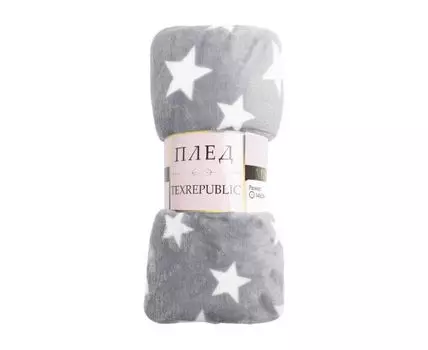 Плед Звезды на голубом