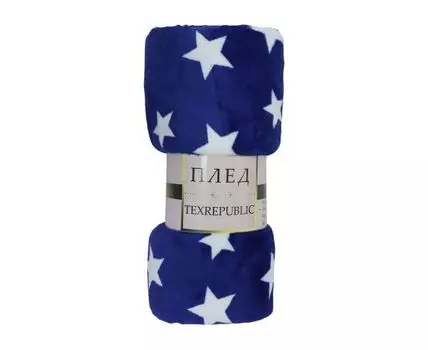 Плед Звезды на синем