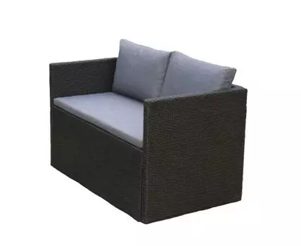 Плетеный диван-трансформер (Коричневый)