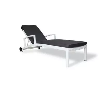 Плетеный шезлонг MILANO (Белый, 65)