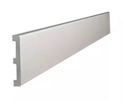 Плинтус из дюрополимера напольный Cosca 99х15х2000 мм белый PX049