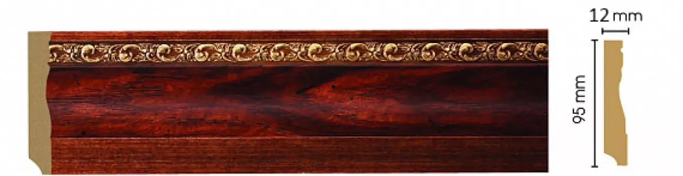 Плинтус напольный DECOMASTER 153-1084 (95*12*2400мм)