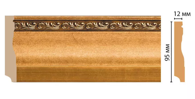 Плинтус напольный DECOMASTER 153-1223 (95*12*2400мм)