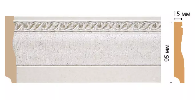 Плинтус напольный DECOMASTER 153-42 ДМ (95*12*2400 мм)