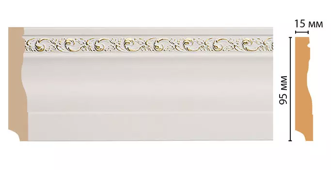 Плинтус напольный DECOMASTER 153-54 ДМ (95*12*2400 мм)