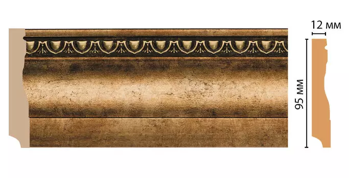 Плинтус напольный DECOMASTER 153-57 (95*12*2400мм)