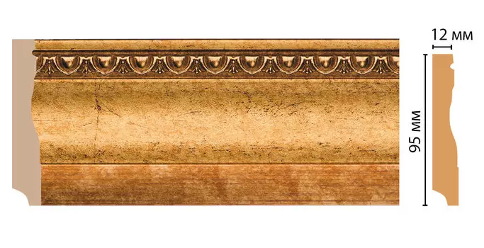 Плинтус напольный DECOMASTER 153-58 ДМ (95*12*2400 мм)