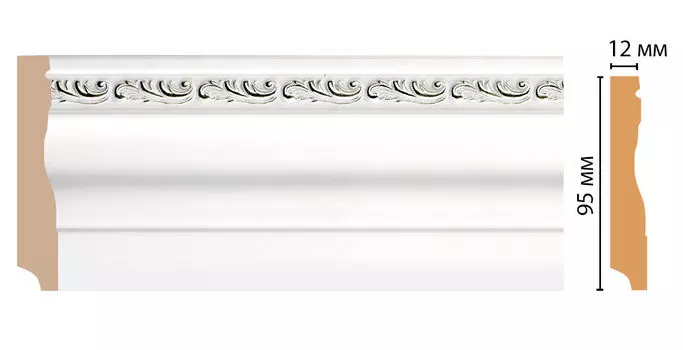 Плинтус напольный DECOMASTER 153-60 ДМ (95*12*2400 мм)