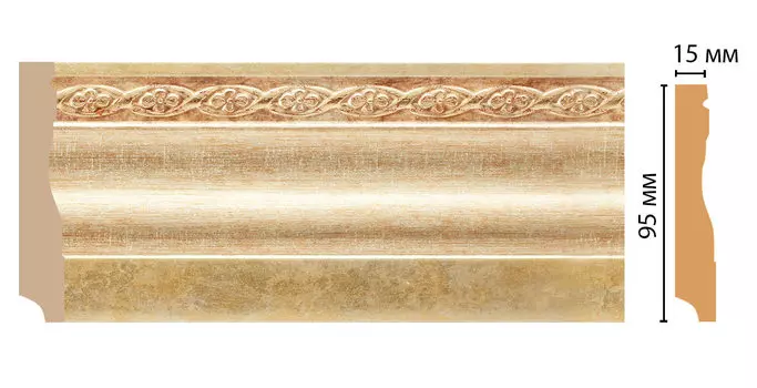 Плинтус напольный DECOMASTER 153-933 (95*12*2400мм)