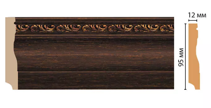 Плинтус напольный DECOMASTER 153-966 ДМ (95*12*2400 мм)