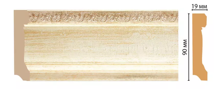 Плинтус напольный DECOMASTER 166-281 (90*19*2400мм)