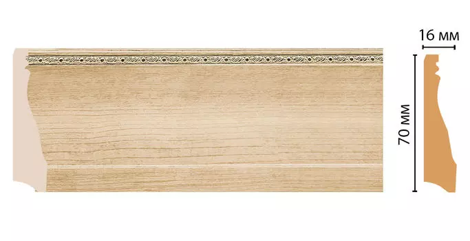 Плинтус напольный DECOMASTER 193-11 (70*16*2400мм)