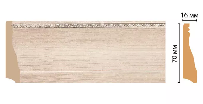 Плинтус напольный DECOMASTER 193-13 (70*16*2400мм)