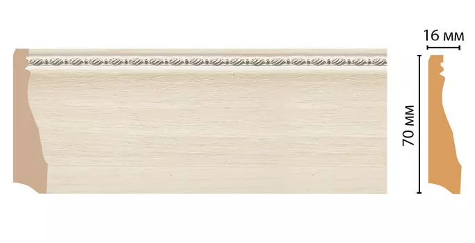 Плинтус напольный DECOMASTER 193-14 (70*16*2400мм)
