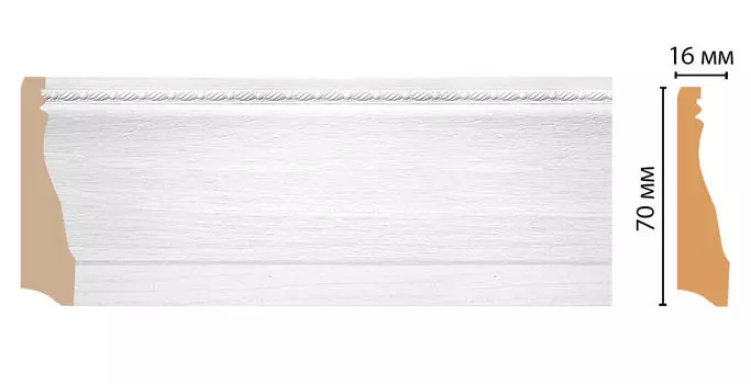 Плинтус напольный DECOMASTER 193-16 (70*16*2400мм)