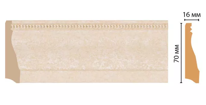Плинтус напольный DECOMASTER 193-18D ДМ (70*16*2400 мм)