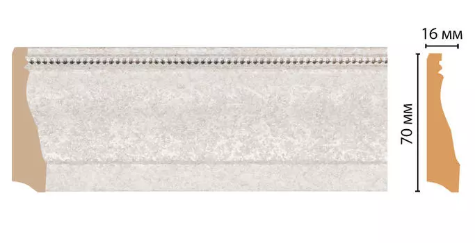 Плинтус напольный DECOMASTER 193-19D ДМ (70*16*2400 мм)