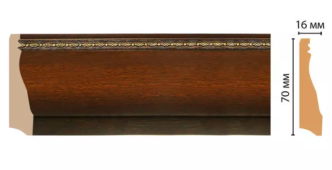 Плинтус напольный DECOMASTER 193-51 (70*16*2400мм)