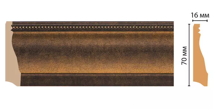 Плинтус напольный DECOMASTER 193-56 (70*16*2400мм)