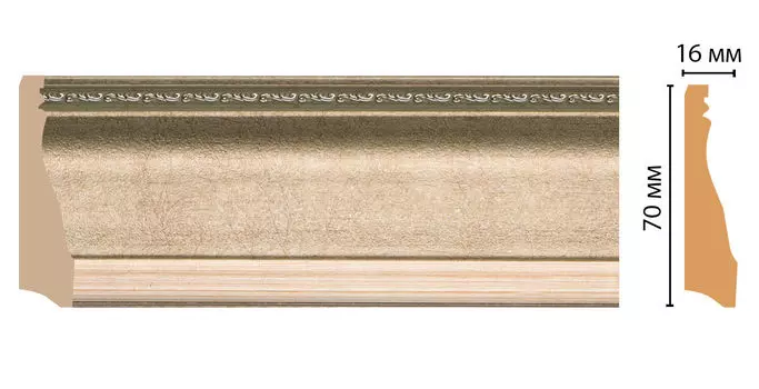 Плинтус напольный DECOMASTER 193-59 (70*16*2400мм)