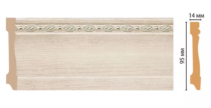 Плинтус напольный DECOMASTER 195-13 (95*14*2400мм)
