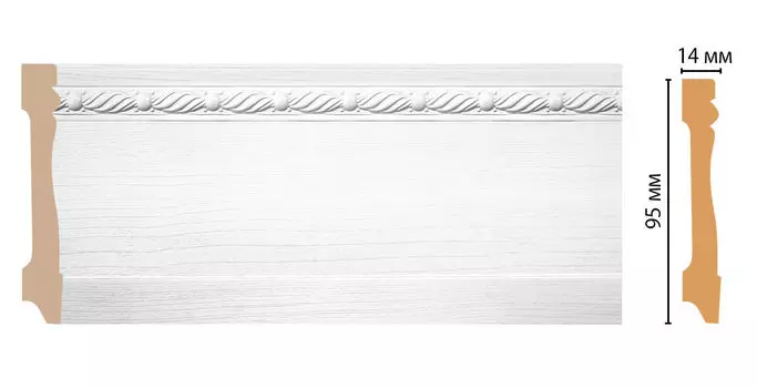 Плинтус напольный DECOMASTER 195-16 (95*14*2400мм)