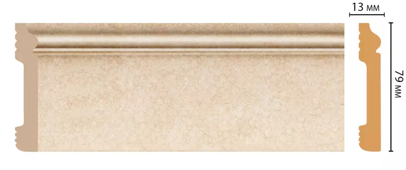 Плинтус напольный DECOMASTER D005-18DДМ (79*13*2400мм)